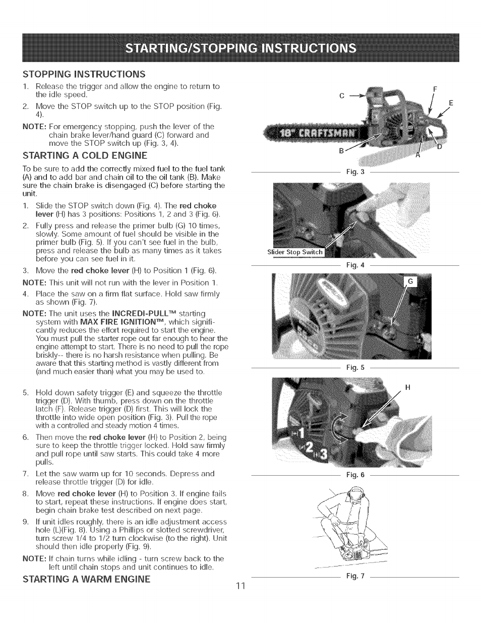 Craftsman 316.350840 User Manual | Page 11 / 28