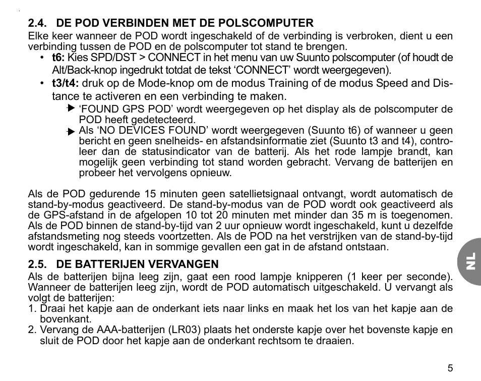 SUUNTO GPS POD User Manual | Page 57 / 84