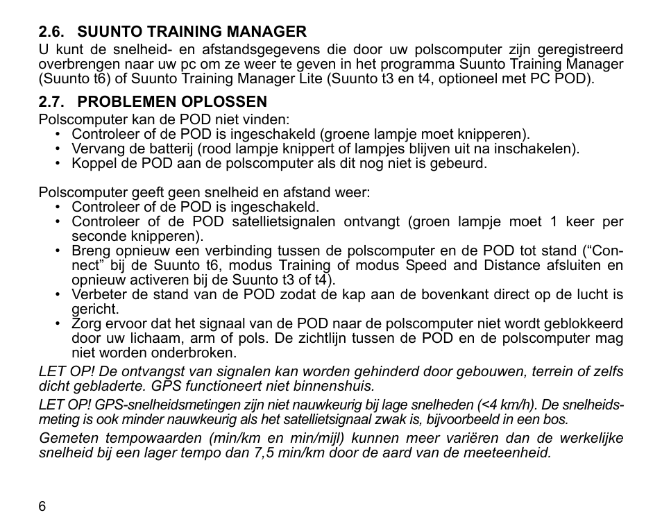 SUUNTO GPS POD User Manual | Page 58 / 84