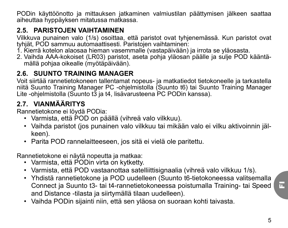 SUUNTO GPS POD User Manual | Page 67 / 84