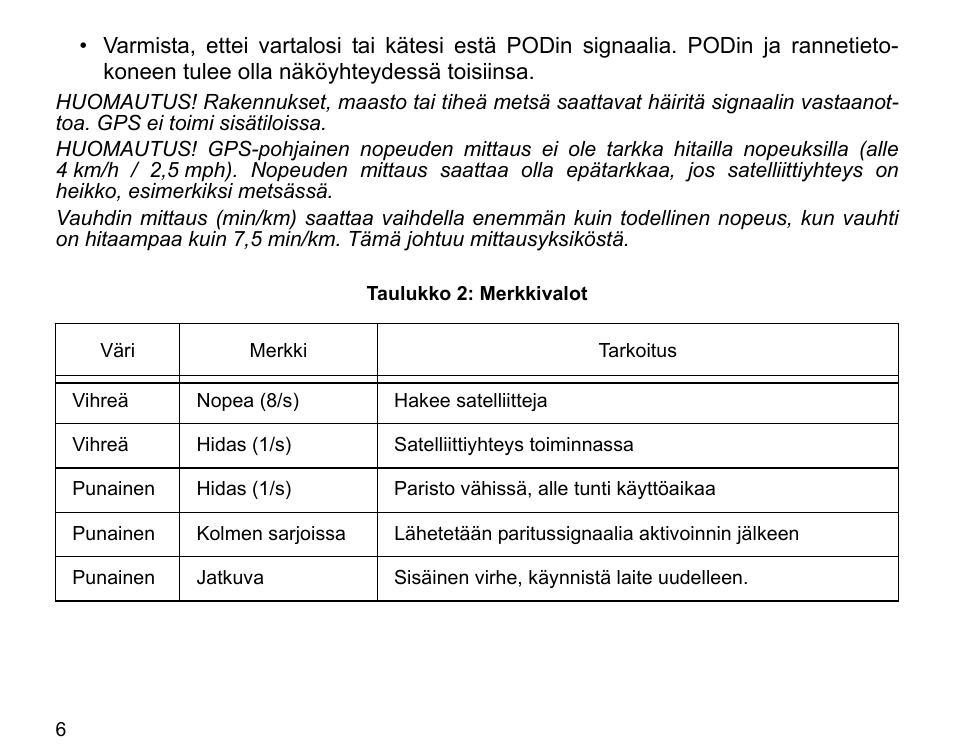 SUUNTO GPS POD User Manual | Page 68 / 84