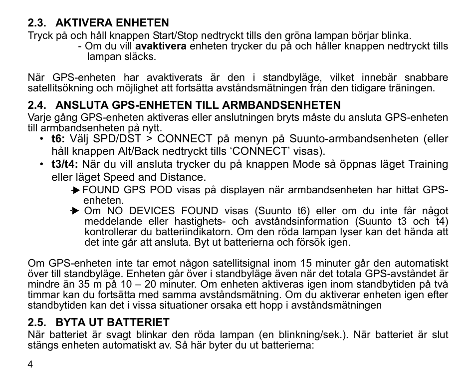 SUUNTO GPS POD User Manual | Page 75 / 84