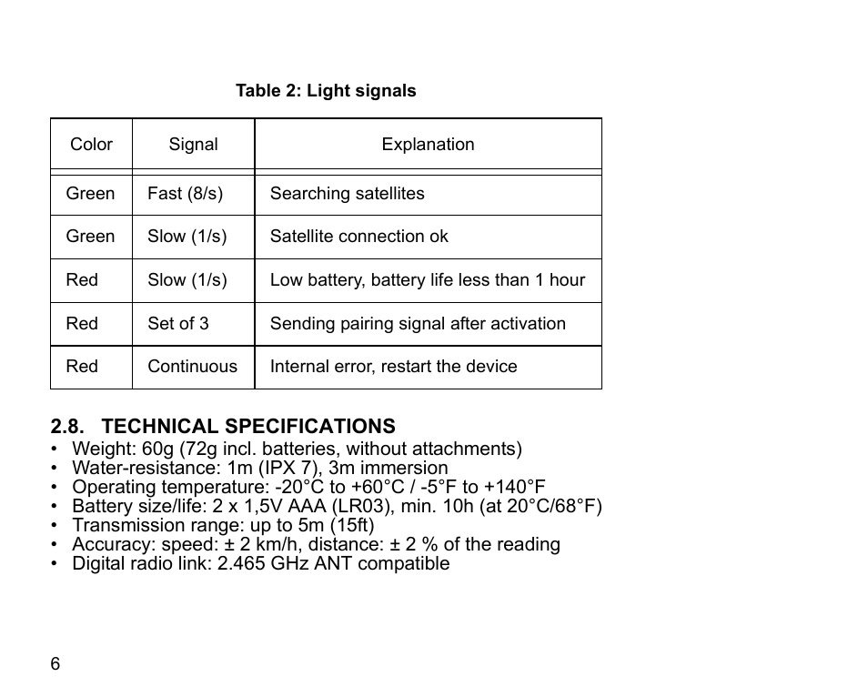 SUUNTO GPS POD User Manual | Page 8 / 84