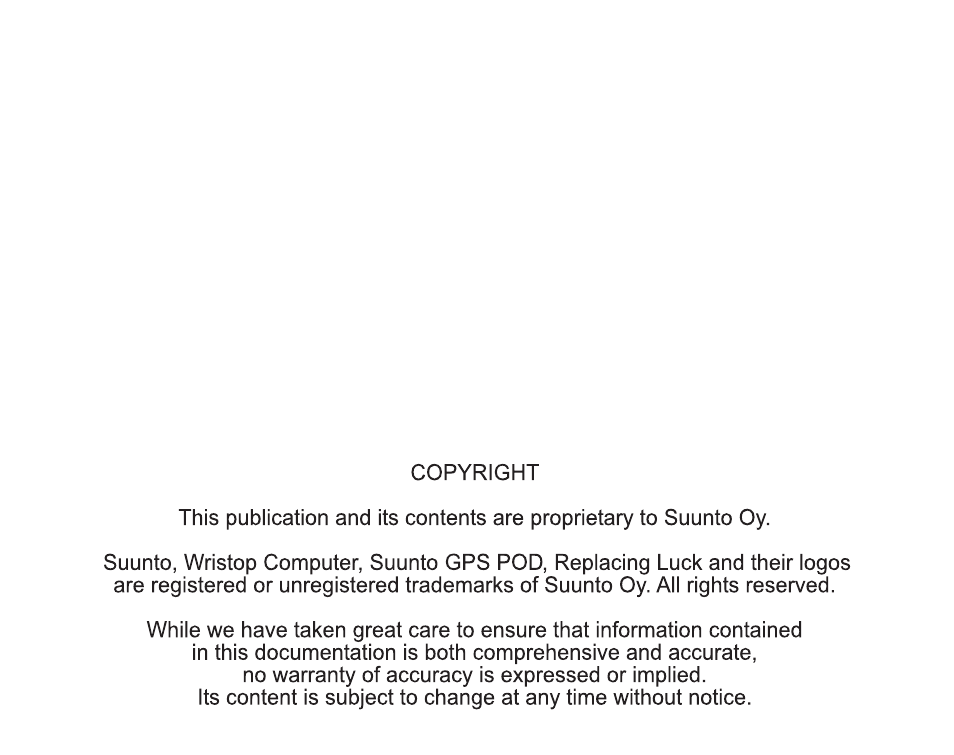 SUUNTO GPS POD User Manual | Page 83 / 84