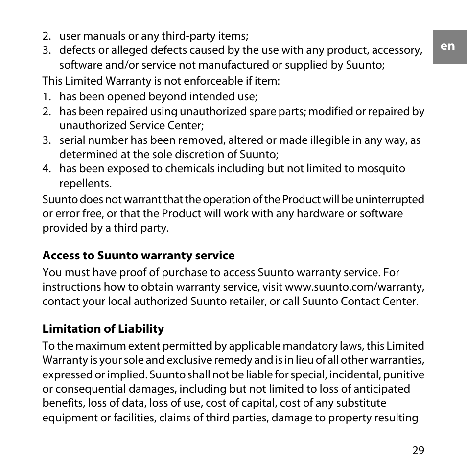 SUUNTO GPS TRACK POD User Manual | Page 29 / 32