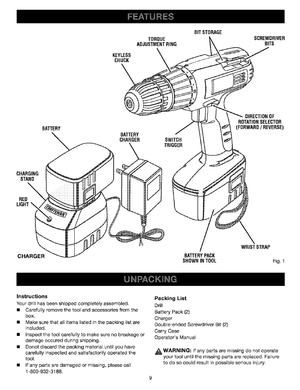 Craftsman 315.115210 User Manual | Page 9 / 19