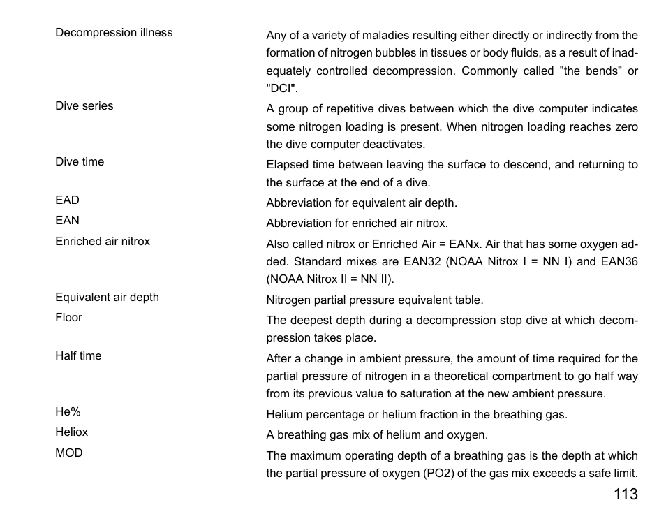 SUUNTO HELO2 User Manual | Page 113 / 116