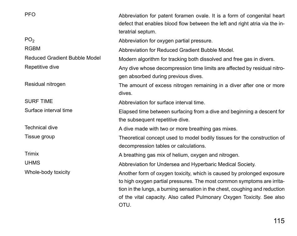 SUUNTO HELO2 User Manual | Page 115 / 116