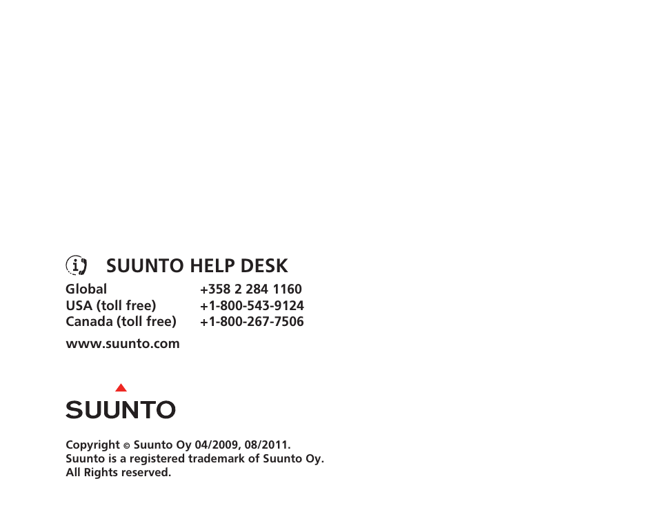 Suunto help desk | SUUNTO HELO2 User Manual | Page 116 / 116