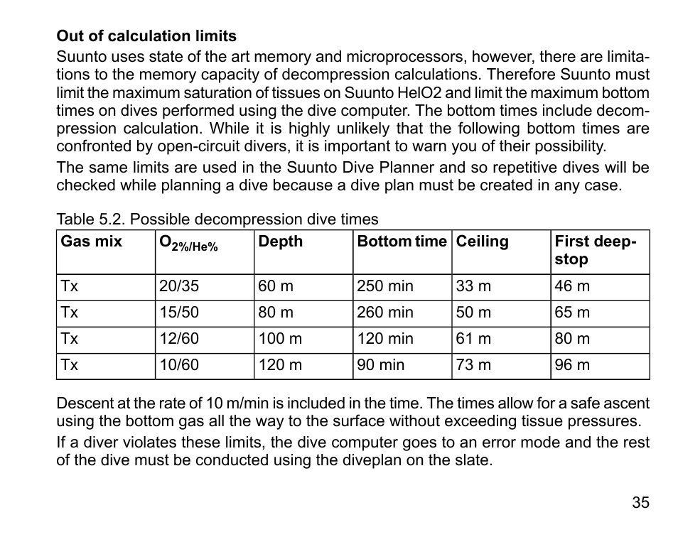 SUUNTO HELO2 User Manual | Page 35 / 116