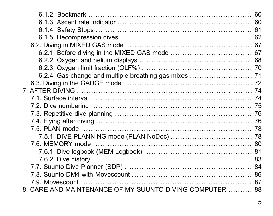 SUUNTO HELO2 User Manual | Page 5 / 116