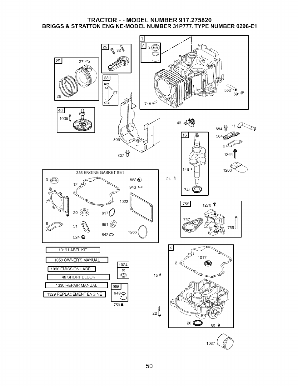 Craftsman Dlt 3000 917.275820 User Manual | Page 50 / 56