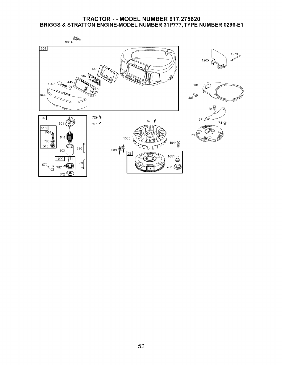 Craftsman Dlt 3000 917.275820 User Manual | Page 52 / 56