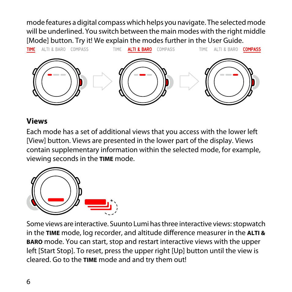 Views | SUUNTO LUMI Quick Start User Manual | Page 9 / 13