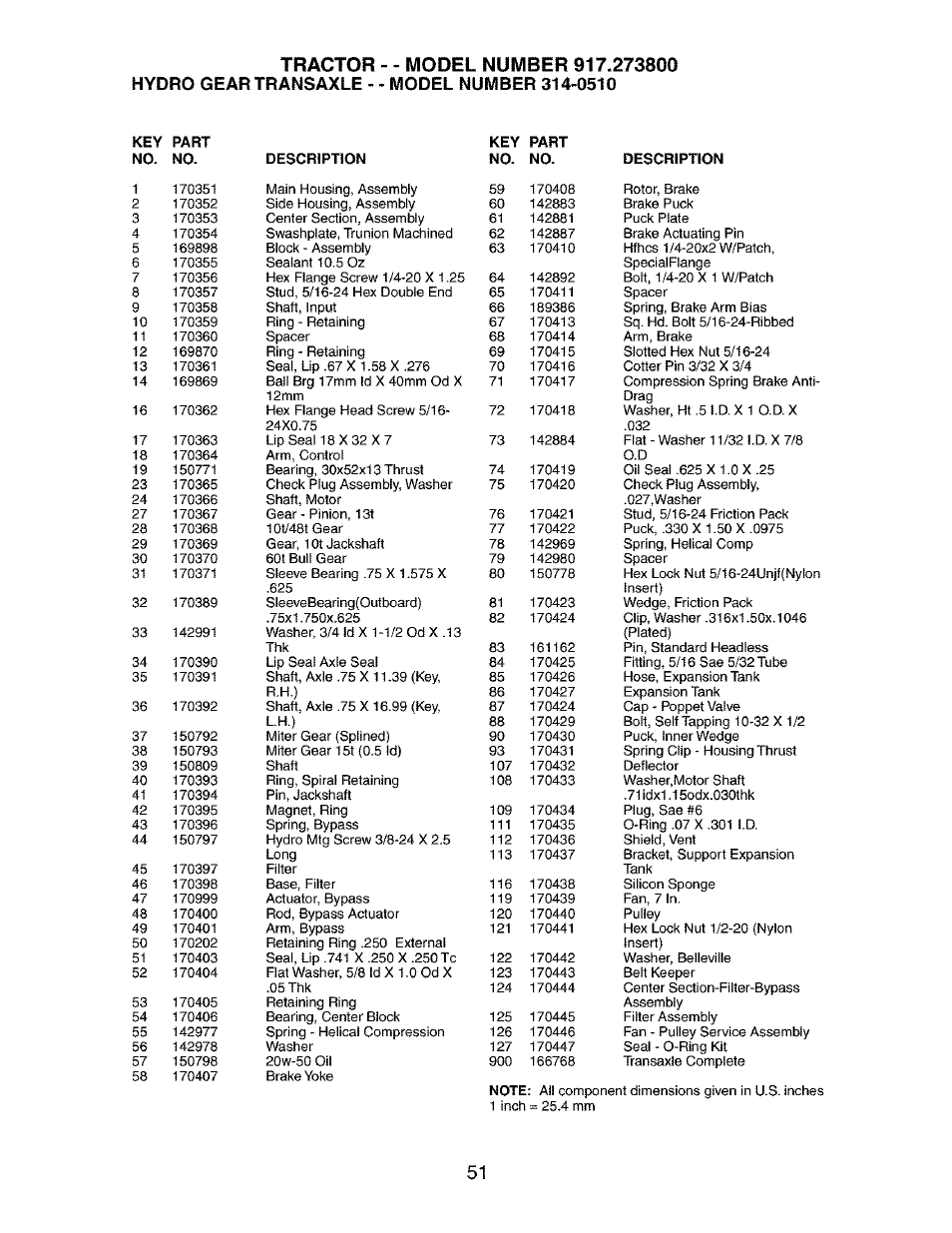 Craftsman 917.273800 User Manual | Page 51 / 60