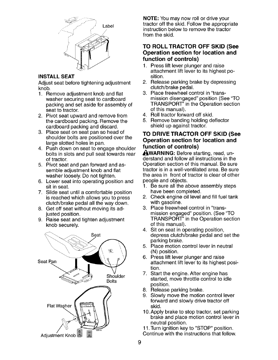 Craftsman 917.273800 User Manual | Page 9 / 60