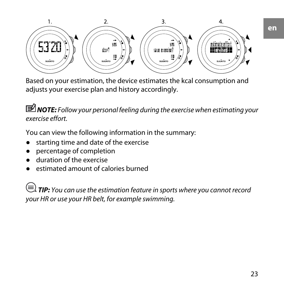 SUUNTO M4 User Manual | Page 23 / 45