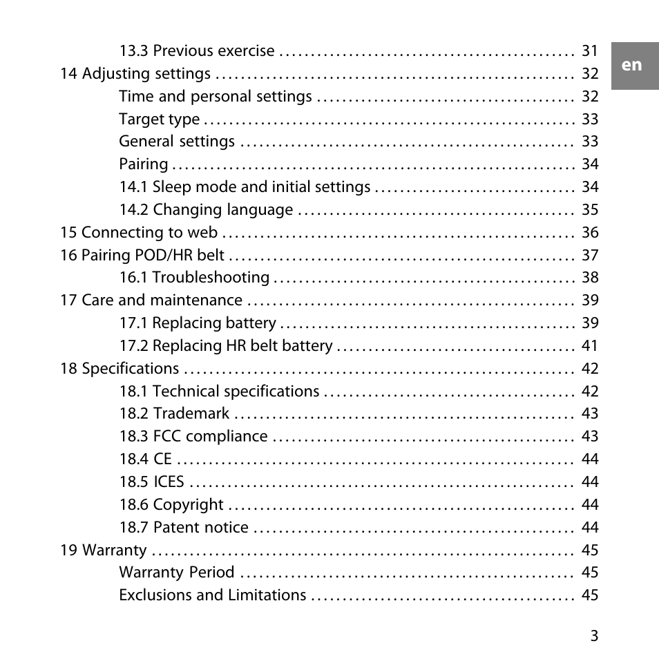 SUUNTO M5 User Manual | Page 3 / 47