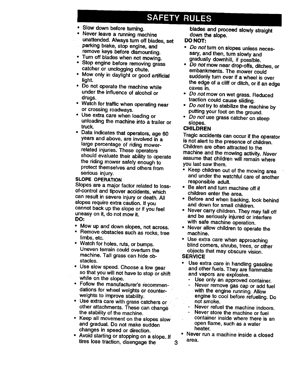 Safety rules | Craftsman 917.270961 User Manual | Page 3 / 60