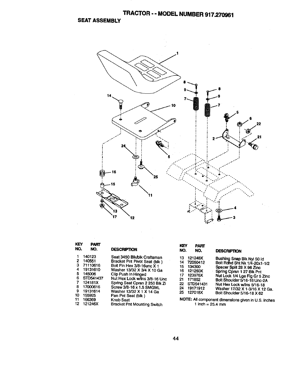 Craftsman 917.270961 User Manual | Page 44 / 60