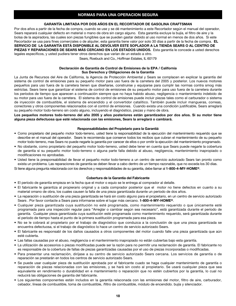 Craftsman 316.79192 User Manual | Page 18 / 32