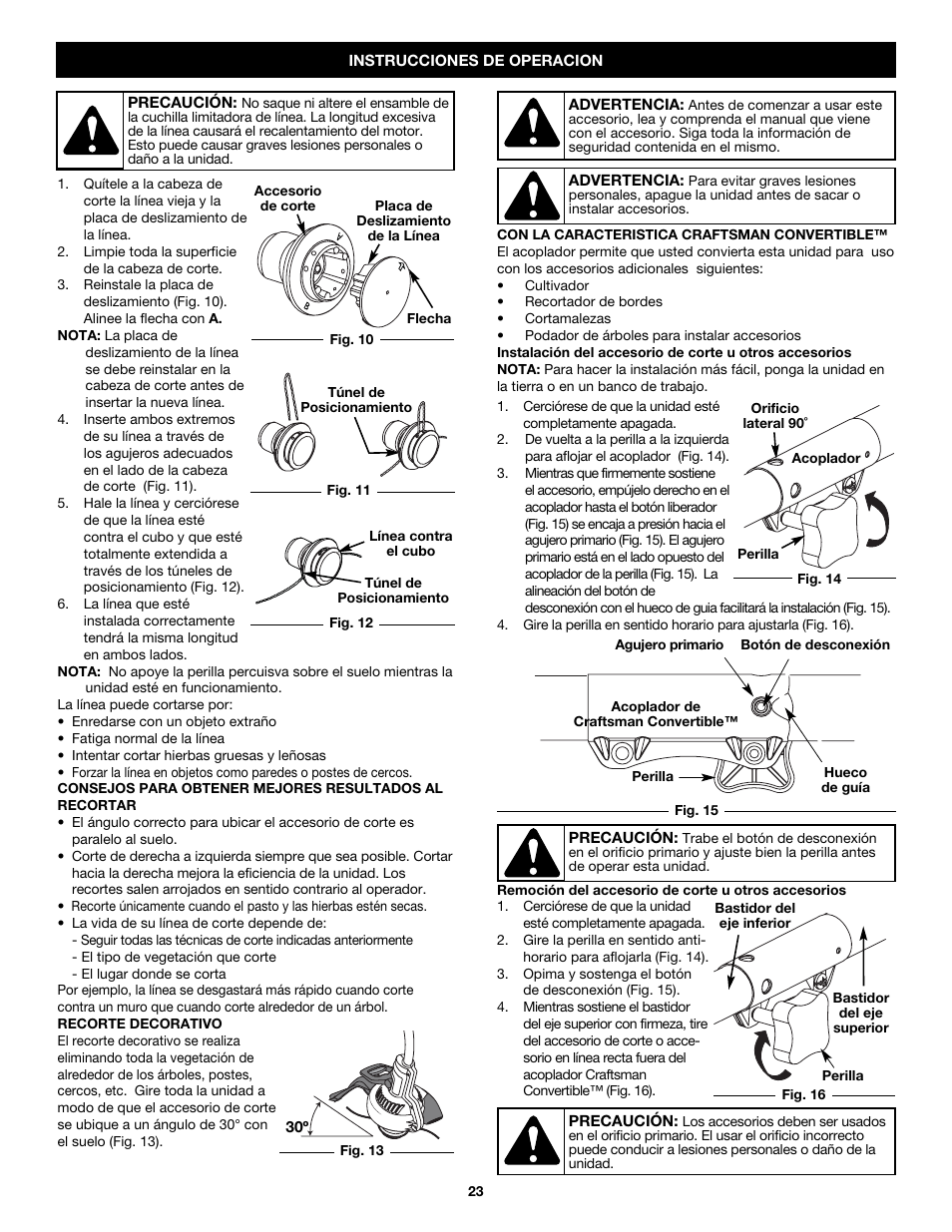 Craftsman 316.79192 User Manual | Page 23 / 32