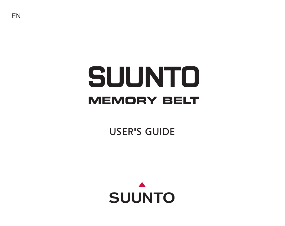 SUUNTO MEMORY BELT User Manual | 22 pages