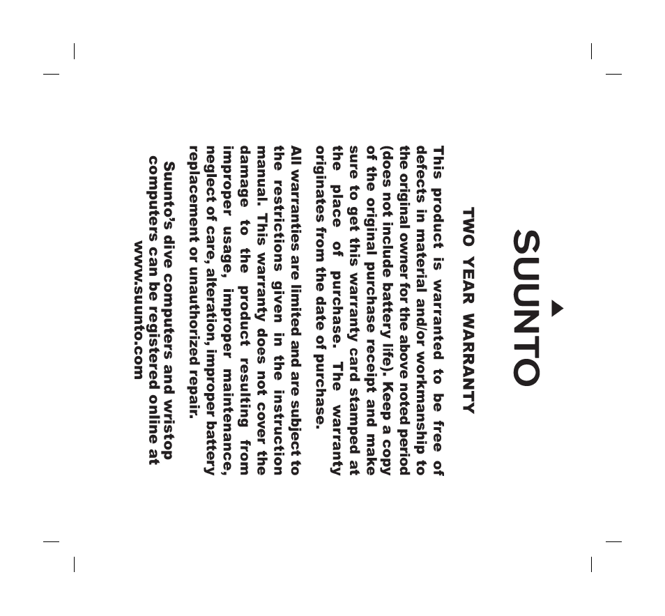 SUUNTO MOSQUITO User Manual | Page 121 / 122