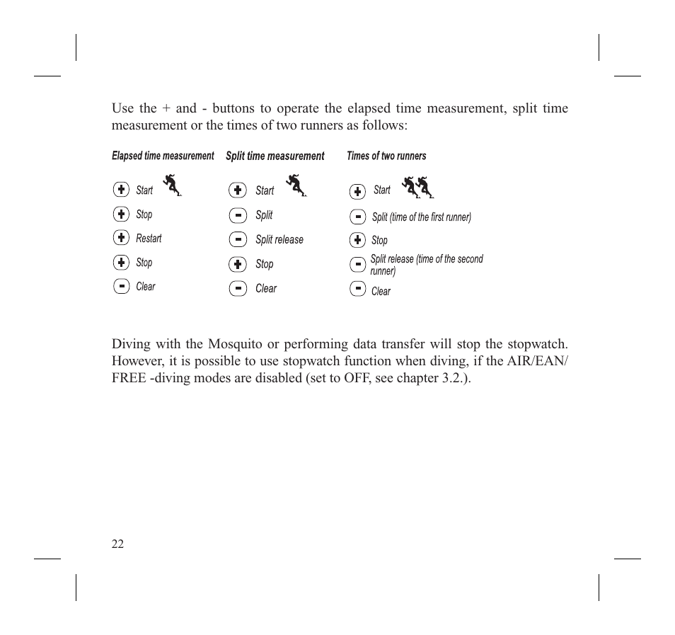 SUUNTO MOSQUITO User Manual | Page 24 / 122