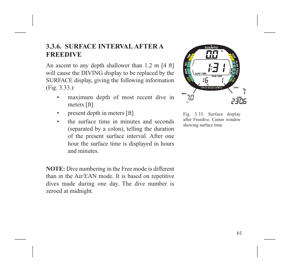 SUUNTO MOSQUITO User Manual | Page 63 / 122