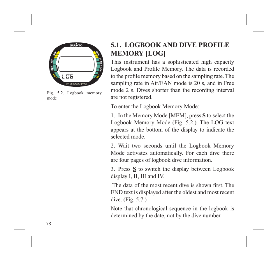 SUUNTO MOSQUITO User Manual | Page 80 / 122