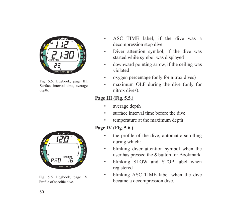 SUUNTO MOSQUITO User Manual | Page 82 / 122