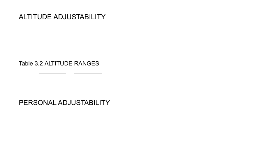 Altitude adjustability, Personal adjustability | SUUNTO OCTOPUS II User Manual | Page 40 / 66