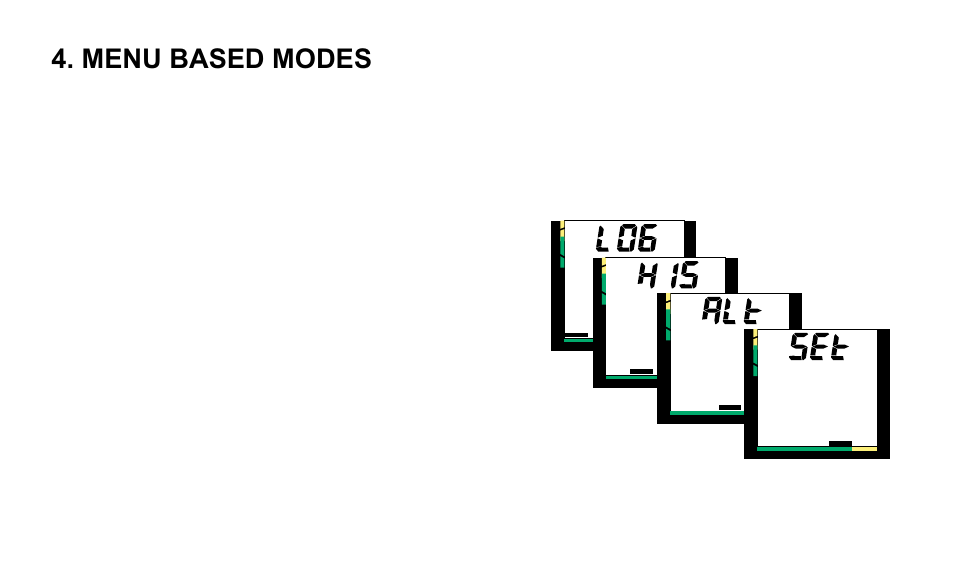 Menu based modes | SUUNTO OCTOPUS II User Manual | Page 43 / 66