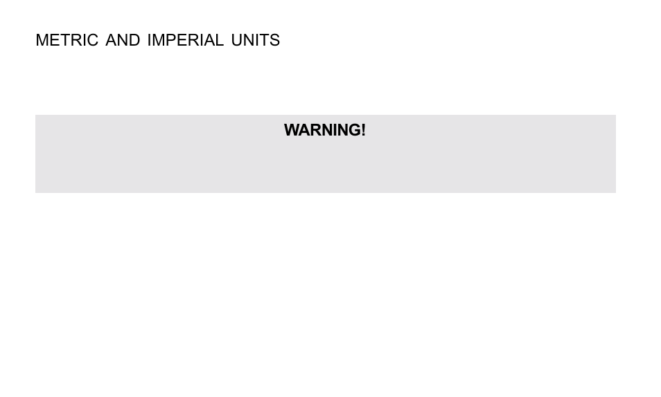 Metric and imperial units, Warning | SUUNTO OCTOPUS II User Manual | Page 9 / 66