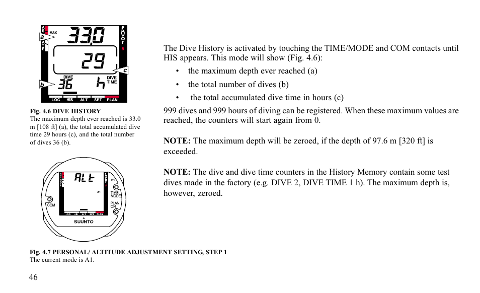 SUUNTO FAVOR S User Manual | Page 46 / 65