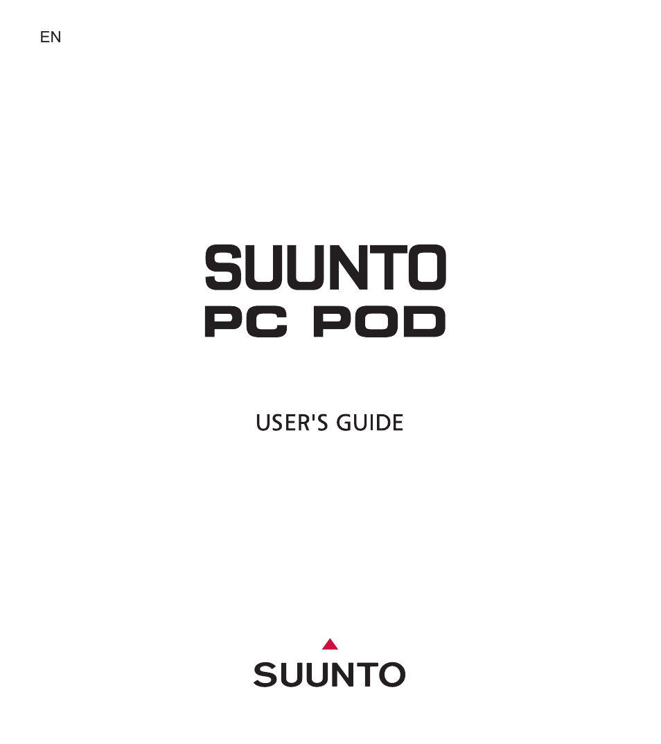 SUUNTO PC POD User Manual | 9 pages