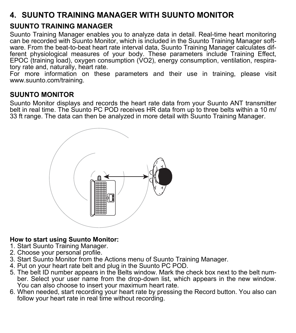 Or (2 | SUUNTO PC POD User Manual | Page 4 / 9