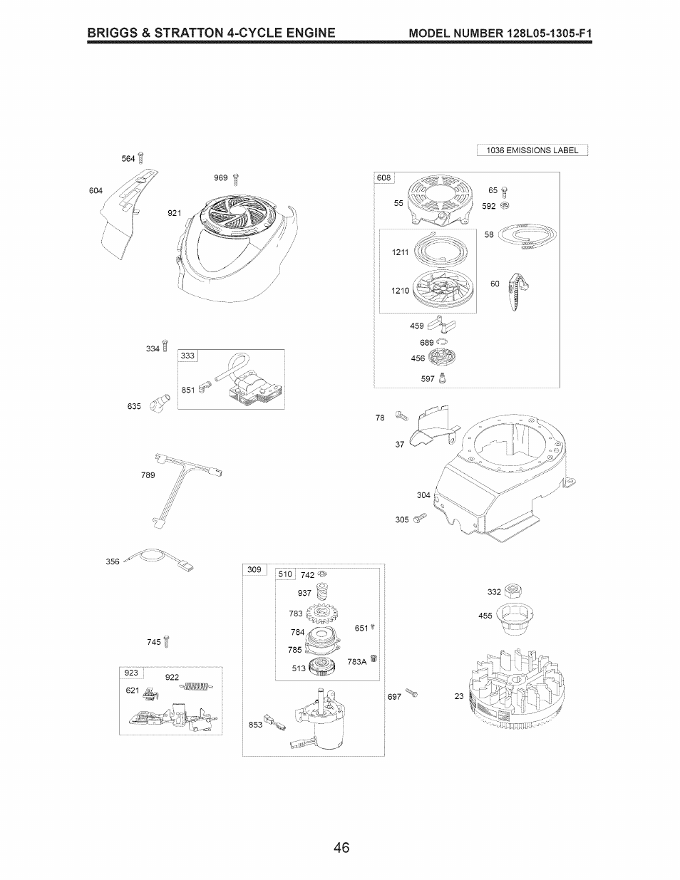 Briggs & stratton 4-cycle engine | Craftsman 917.374100 User Manual | Page 46 / 52