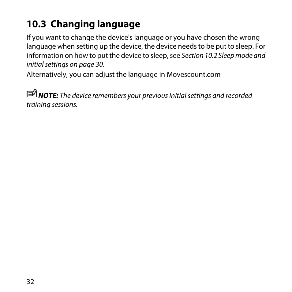 3 changing language | SUUNTO QUEST User Manual | Page 32 / 53