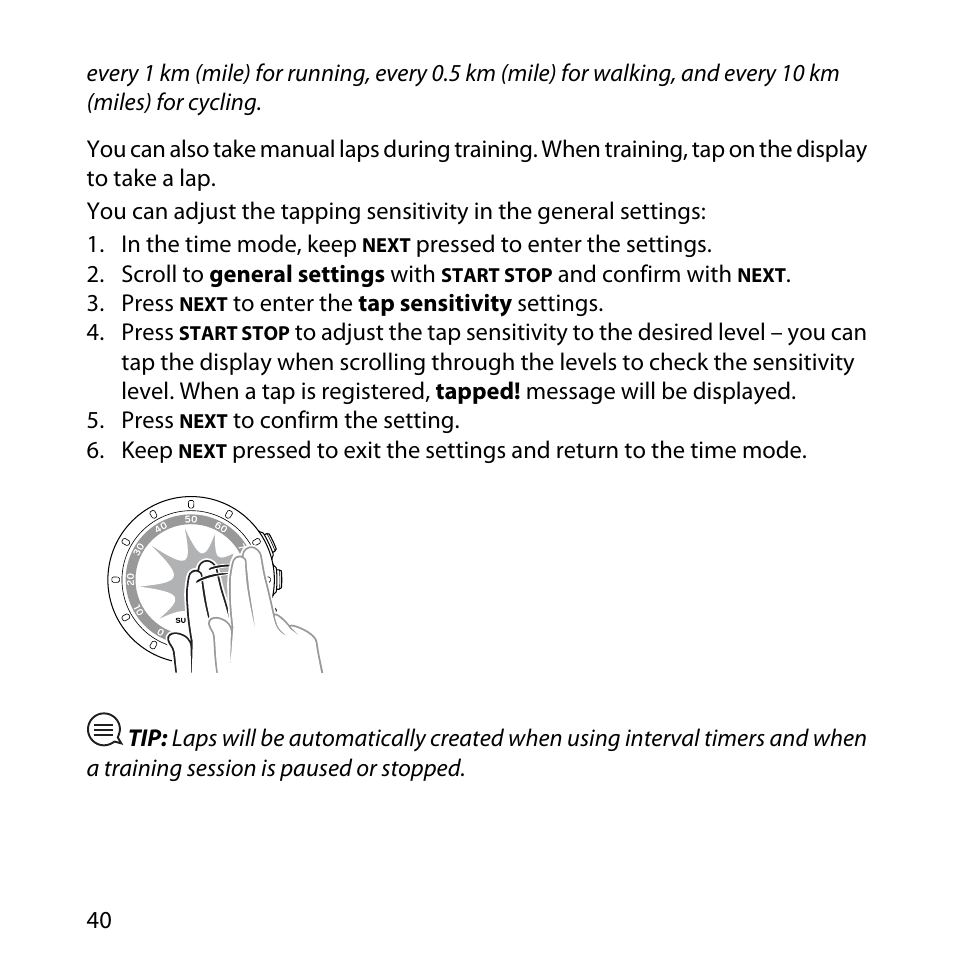 SUUNTO QUEST User Manual | Page 40 / 53
