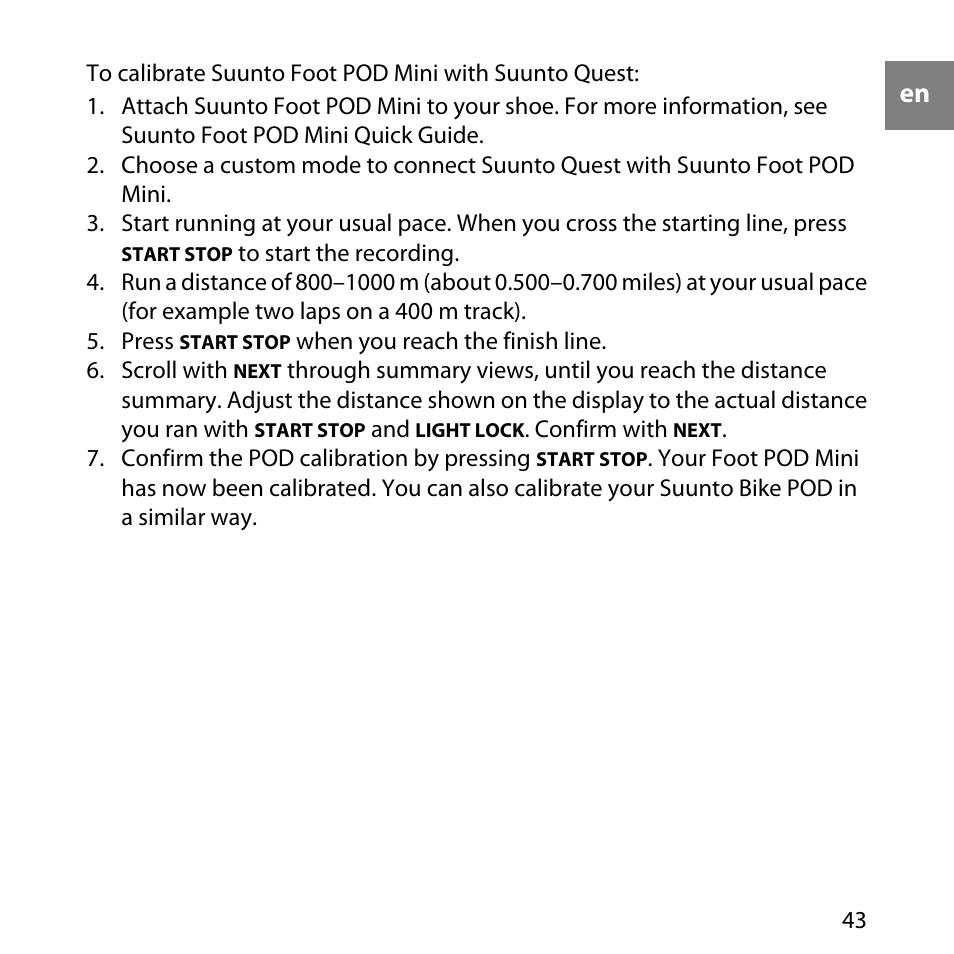 SUUNTO QUEST User Manual | Page 43 / 53