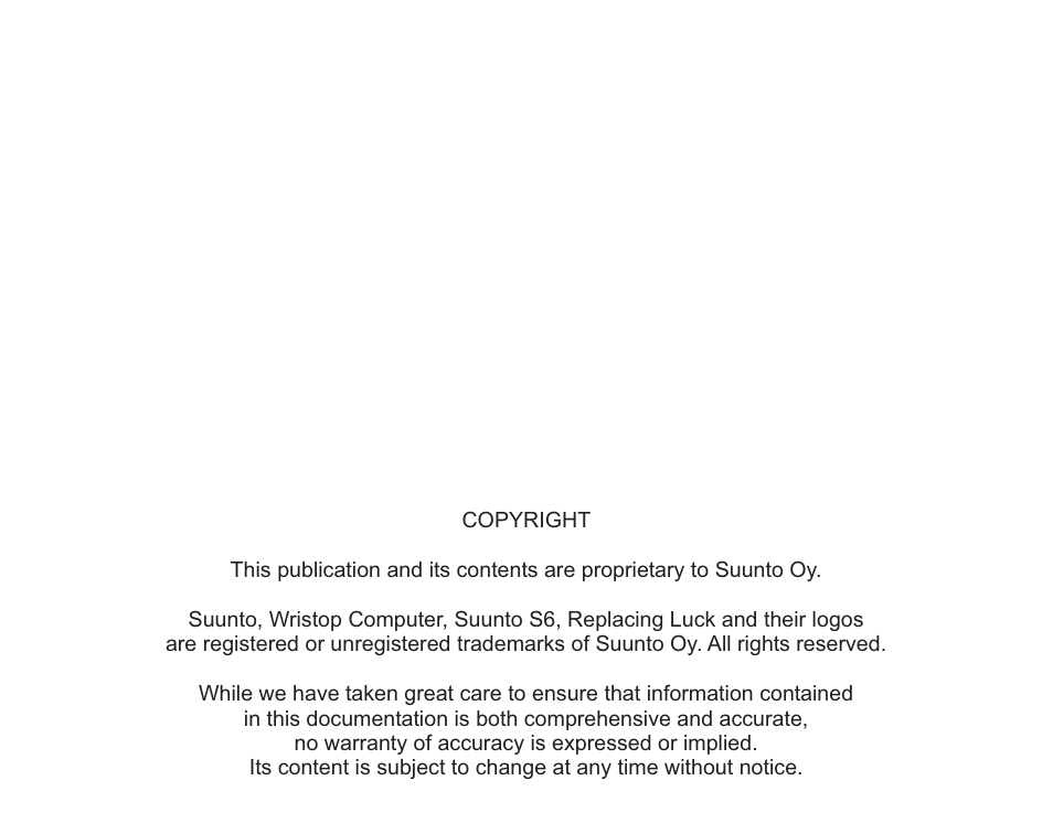 SUUNTO S6 User Manual | Page 581 / 582
