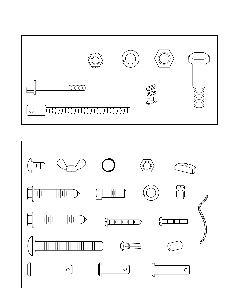 Hardware inventory, Assembly hardware installation hardware | Craftsman 13953985 User Manual | Page 7 / 76