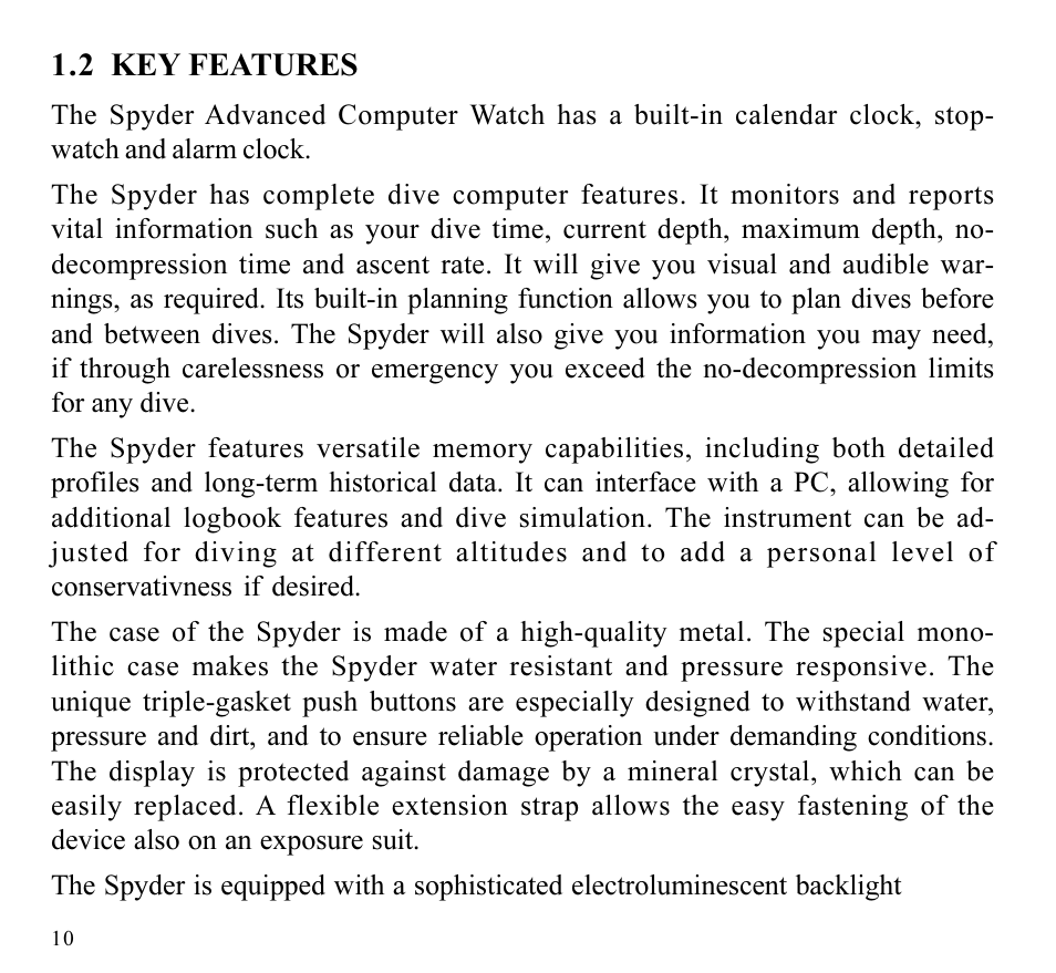 SUUNTO SPYDER User Manual | Page 12 / 93