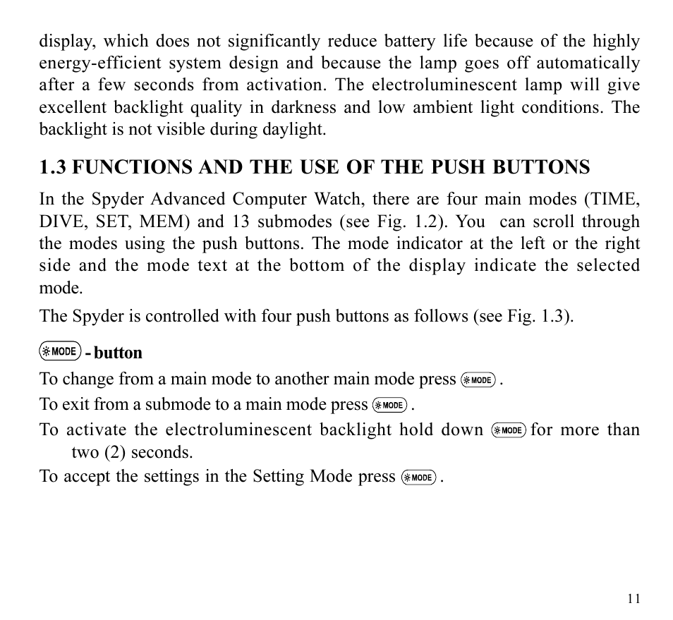 SUUNTO SPYDER User Manual | Page 13 / 93