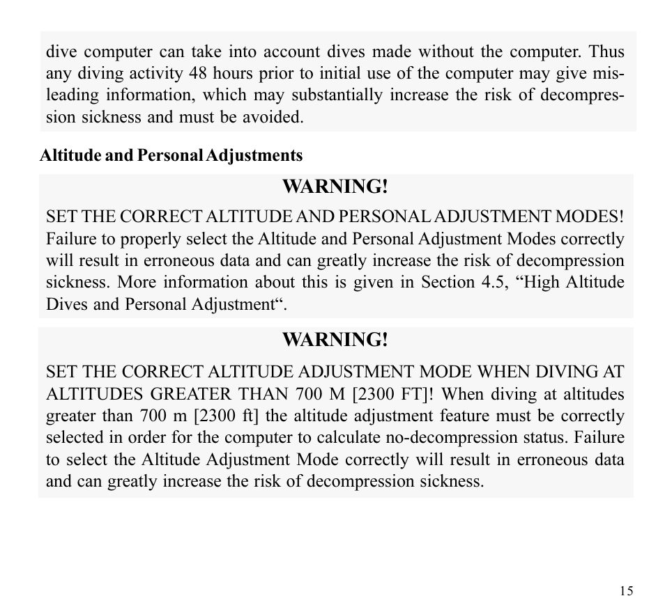 SUUNTO SPYDER User Manual | Page 17 / 93