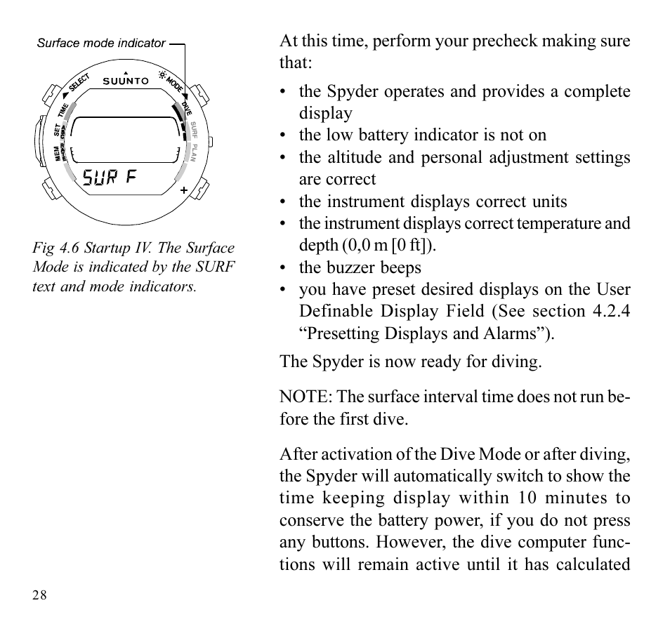 SUUNTO SPYDER User Manual | Page 30 / 93