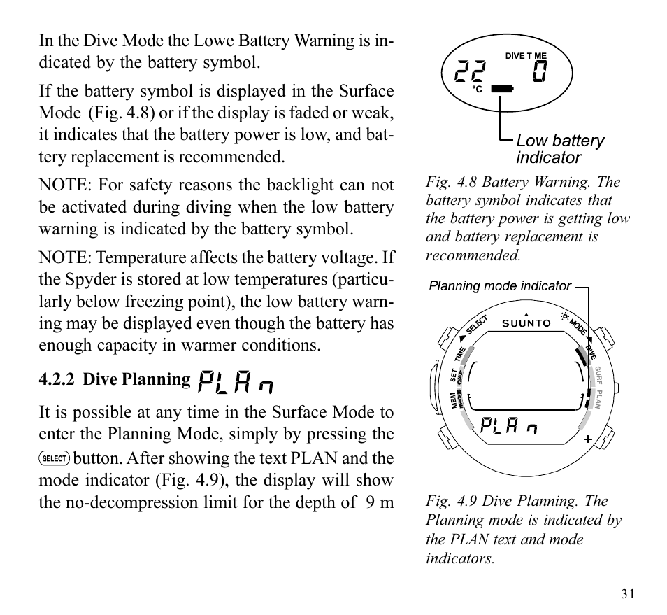 SUUNTO SPYDER User Manual | Page 33 / 93