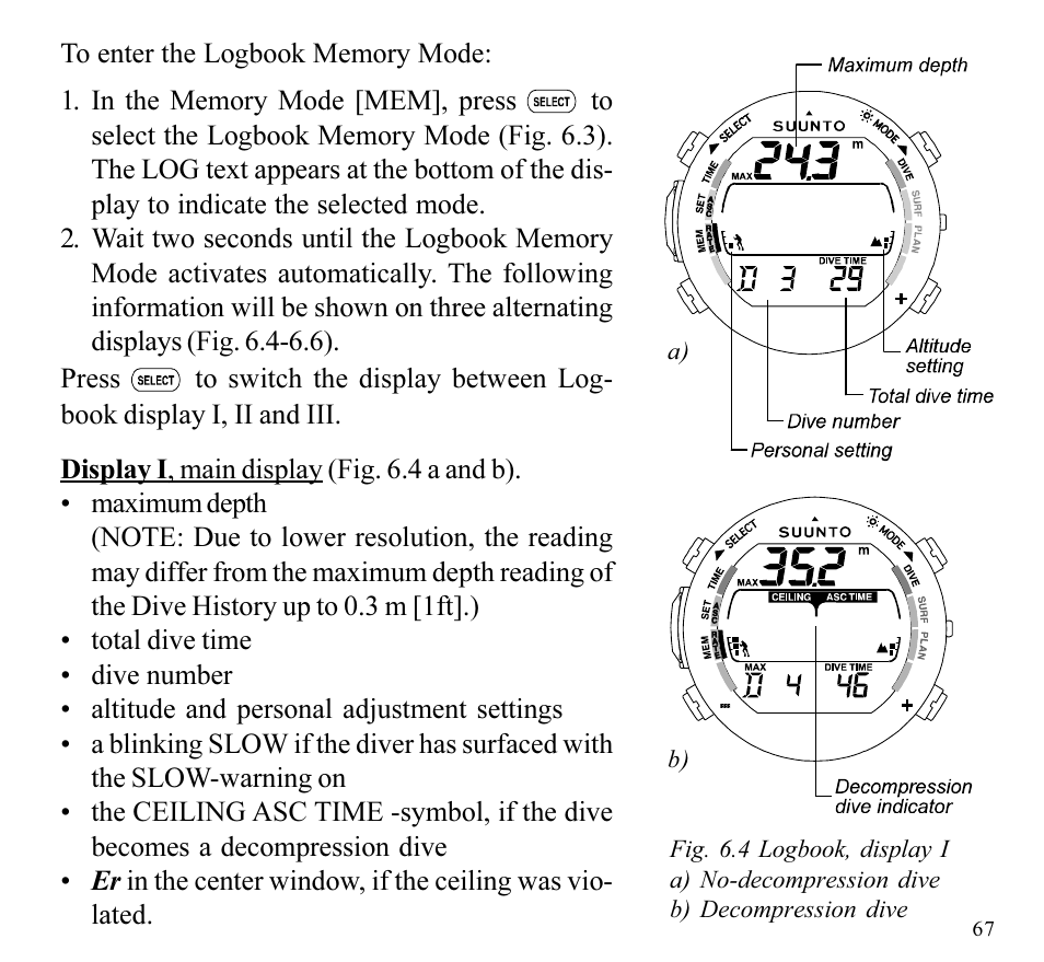 SUUNTO SPYDER User Manual | Page 69 / 93